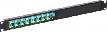 Лента за распределба на енергија Pulsar LZ-8P/R19, 8 излези, 12–24V DC, 1U, црна