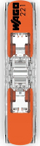 Konektor elektrik Wago Quick Connector, set 5 copë, 2x4mm², portokalli