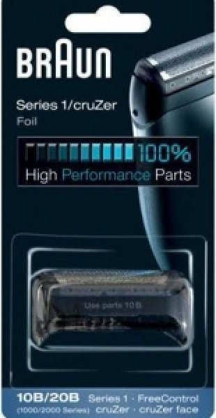 Fletë rroje Braun 10B Series 1 CruZer, pjesë zëvendësuese, e zezë