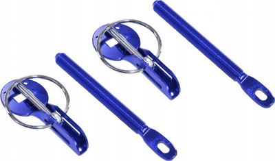Set kapëse kapaku sportiv Slide, alumini, 2 copë, blu
