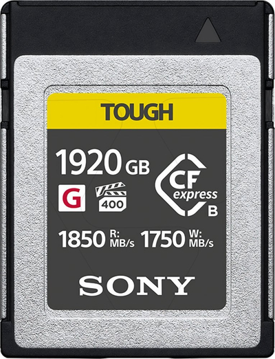 Kartë memorie Sony CEB G1920T, CFexpress Type B, 1920GB, e zezë