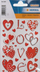 Sticker dekorativ HERMA Magic Love Jewel, set me 10 copë, zemra, i kuq shumëngjyrësh