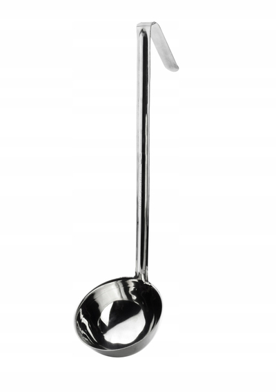 Kusha supë inox, 295ml, dorezë 40cm, argjendi