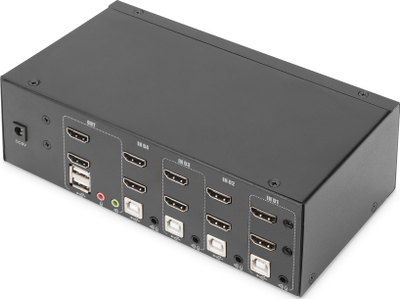 KVM switch Digitus, 4 porte HDMI, 4K, i zi