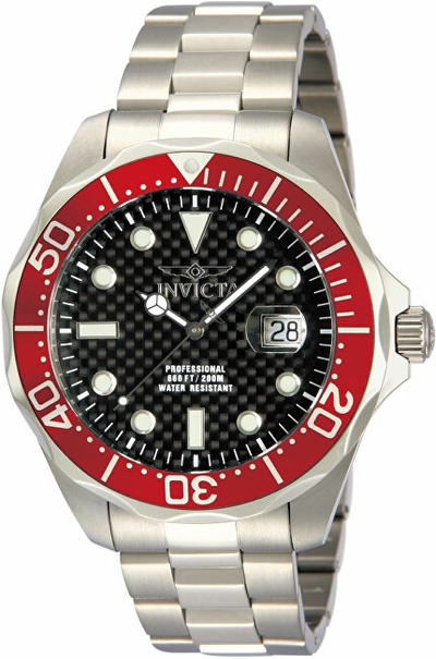 Orë për meshkuj Invicta Pro Diver Quartz hIN814, e argjendtë