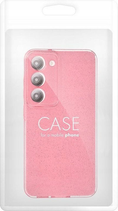 Futera telefoni Clear Case, 2mm TPU, për Samsung A05s, rozë me shkëlqim