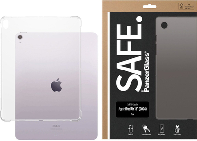 Заштитна футрола за таблет PanzerGlass SAFE Case, за iPad Air 13" 2024, проѕирна