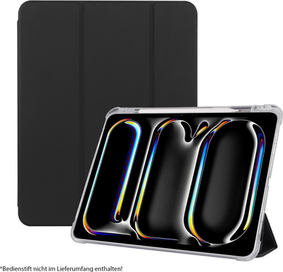 Mbështjellëse tablet PEDEA Folio Trifold, për Apple iPad Pro 13 M4 2024, me kavilje për me e çu në këmbë, e zezë