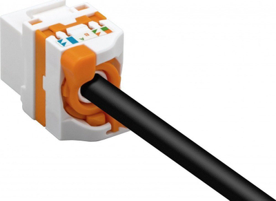 Modul keystone Techly 028573 RJ45, Cat6 UTP, PoE, i bardhë