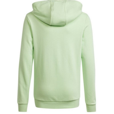 Bluzë me kapuç për fëmijë Adidas Big Logo Hoodie Jr IS2591, pambuk i butë, me xhep kangur, mint