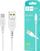 Kabllo USB Denmen D07, USB A në microUSB, 1 m, e bardhë