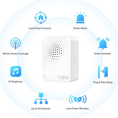 Njësi qendrore TP-Link Tapo H100, Wi-Fi, IoT Hub, e bardhë