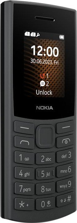 Telefoni Nokia 105 TA-1557 2023, Dual SIM, radio FM, gri e errët