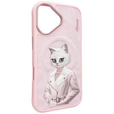 Këllëf telefoni Nimmy Magnetic Fashion Cute Pet për iPhone 16, MagSafe, rozë