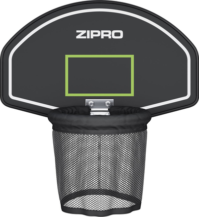 Set basketbolli për trampolinë Zipro ZIPRO, panel me kosh, top me pompë, shumëngjyrësh