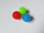 Lodër për mace Crystal Ball Ball, top plastik me zile, 3.8 cm, shumëngjyrësh