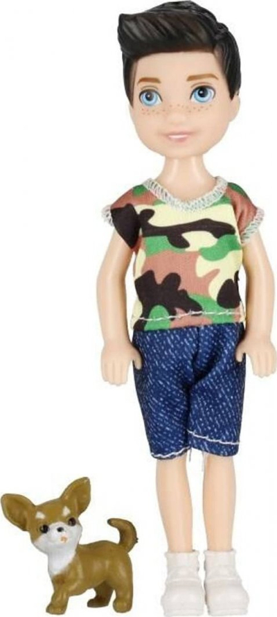 Kukull djalosh Mega Creative Doll Boy, 13cm, me qenush, shumëngjyrëshe