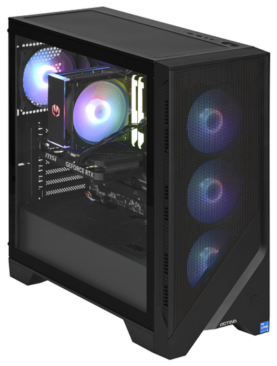 Компјутер Actina, AMD Ryzen 5 7600, 32GB RAM, 1TB SSD, GeForce RTX 4070 SUPER, црн