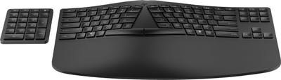 Tastierë pa tela HP Ergonomic, numrike, Bluetooth USB, e zezë