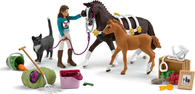 Kalendar Advent Schleich Horse Club, set figurina kuaj, për kalama 4+