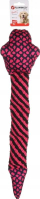 Lodër për qen Flamingo Rope Snake Monsjo, 60cm, e kuqe e zezë