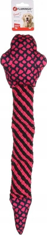 Lodër për qen Flamingo Rope Snake Monsjo, 60cm, e kuqe e zezë