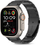 Byzylyk për Apple Watch Tech-Protect Stainless Classic, 44 45 46 49mm, çelik inox, i zi