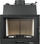 Kaminë insert Nordflam LB800, 15kW, për ngrohje deri 150m², e zezë