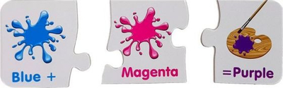Puzzle edukative Lean Sport Colors English, 10 kombinime, shumëngjyrëshe