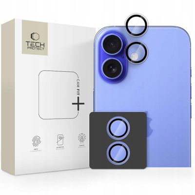 Mbrojtëse kamere Tech-Protect Camring Fit+ për iPhone 17, xham alumini, transparente