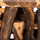Konzolë teak natyral 100×35×75 cm (FB99336)