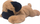 Lodër pelushi Beppe Dog Pug i shtrirë 14078, 35cm, shumëngjyrësh