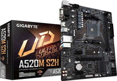 Pllakë amë Gigabyte A520M S2H, socket AM4, DDR4, micro ATX