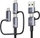 Kabllo karikimi Usams Sufeng Series SJ738, 6in1, 240W, 2m, gri