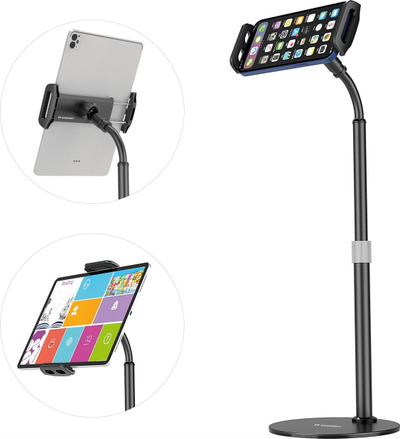 Stendë tavoline Wozinsky WTHBK4 për telefon e tablet, 4.7\" – 11\", e zezë