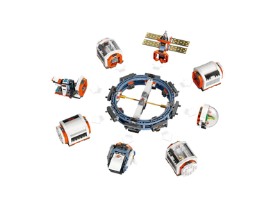 Set ndërtimi LEGO City Modular Space Station 60433, stacion hapësinor modular, 6 minifigura astronautësh, shumëngjyrësh