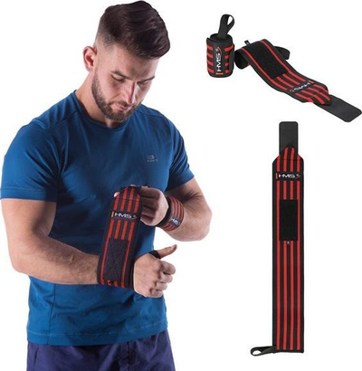 Rripa kapje HMS Grip Strips, set 2 copë, për stërvitje force, të zinj