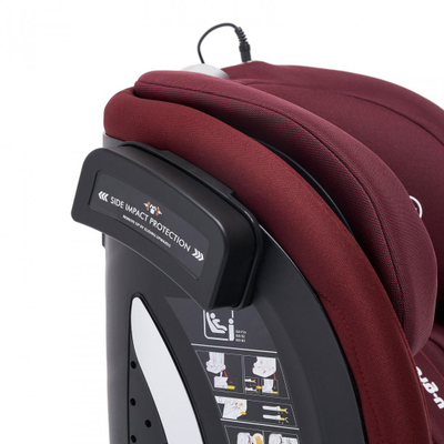 Sediolë makine U-Grow Goldfix Plus, ISOFIX, 76-150 cm, e kuqe