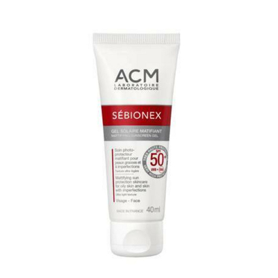 Krem-Xhel ACM SPF 50+Sébionex (Mattifying Sunscreen Gel), 40 ml