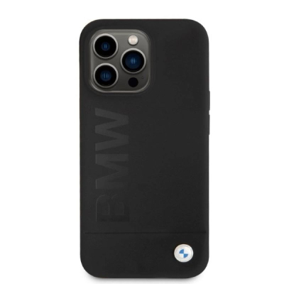 Kapak telefoni BMW BMHMP13LSLBLBK për iPhone 13 Pro / 13, silikon, MagSafe, i zi