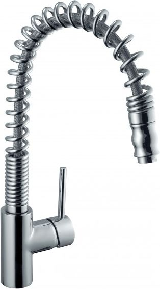 Rubinet kuzhine KFA Sigma 6603-110-00, gryka tërheqëse, trup bronzi, krom