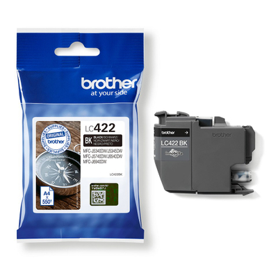 Kasetë boje Brother LC422BK, origjinale, e zezë