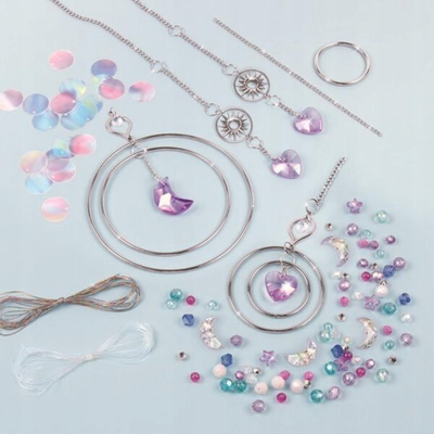 Set krijues Make It Real Crystal Suncatcher, 139 pjesë, për kalamaj 8+, shumëngjyrësh