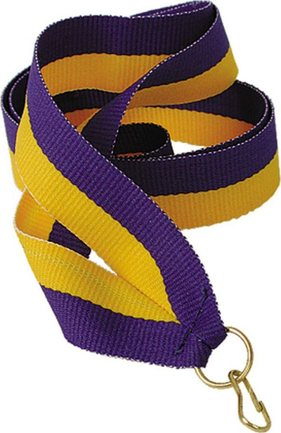 Shirit për varjen e medaljeve Victoria Sport, 11 mm - e verdhë / e kaltër