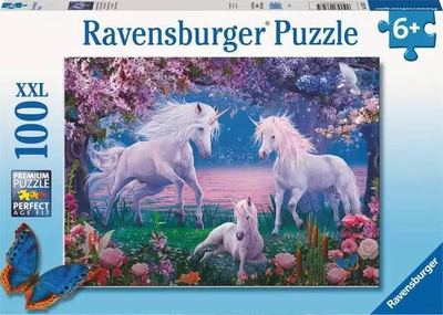 Puzzle Ravensburger Unicorns, 100 pjesë XXL, për fëmijë 6+