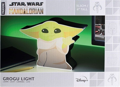 Dritë dekorative Paladone The Mandalorian The Child 2D Box, 15cm, me bateri, e gjelbër