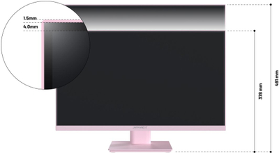 Monitor gaming JapanNext FHD 23.8", 75Hz, i zi