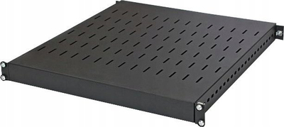 Raft rregullues për kabinet 19" DIGITUS 1U, thellësi 500-900 mm, 100 kg, i zi