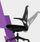 Karrige zyre Spacetronik Black Swivel, ergonomike, krahë të palosshëm, e zezë