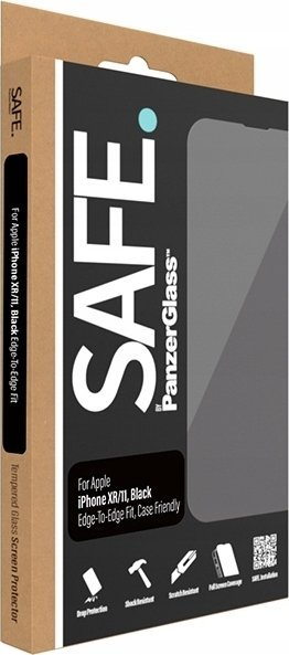 Xham mbrojtës PanzerGlass SAFE për iPhone 11 / XR, edge to edge, i tejdukshëm